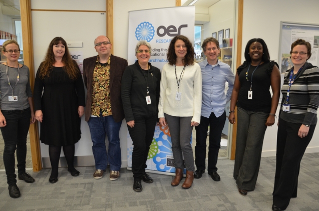 Open Fellow Sara Frank Bristow (4th from right) with members of OERRH team