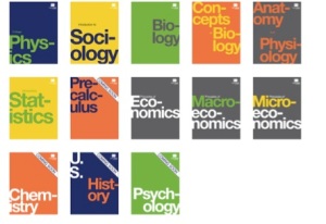 OSC Textbooks (Screenshot from: http://openstaxcollege.org/faculty) 